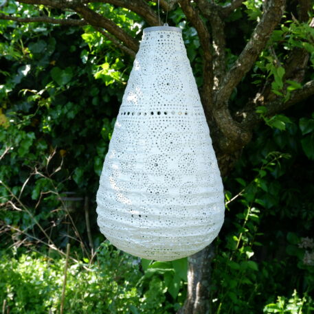Drop solar lampion Ø28 silver - Afbeelding 4