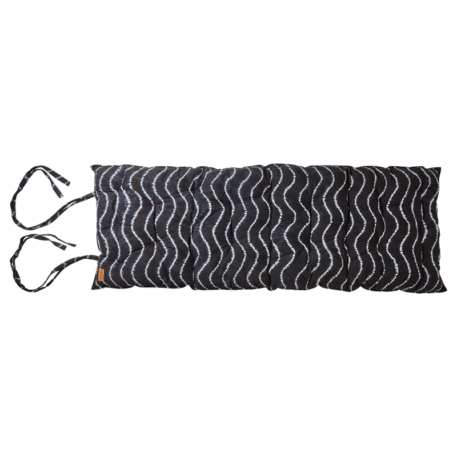 Ligbed matraskussen 195 cm zwart Wave - Afbeelding 2