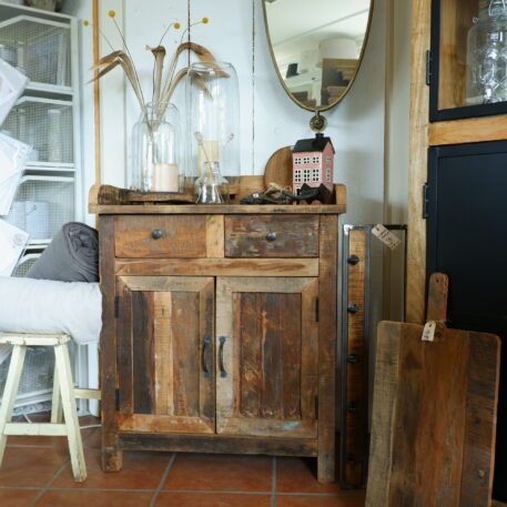 Dressoir 2 deuren en 2 lades Truckwood UITVERKOCHT - Afbeelding 10