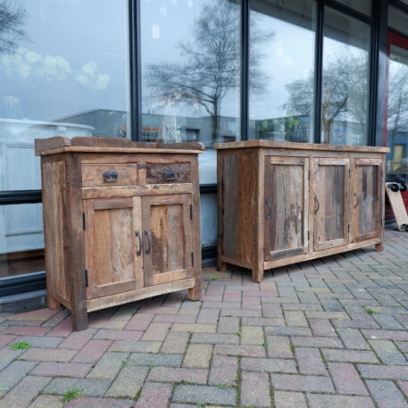 Dressoir 2 deuren en 2 lades Truckwood UITVERKOCHT - Afbeelding 7