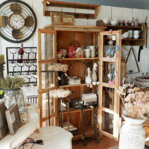 huis stillenat voor waxinelichtje red door beige rood ivoor hoog 15 breed 10 diep 7.8 cm ib-laursen house for tealight red door en rood huis 3 white hearts en brown heart1