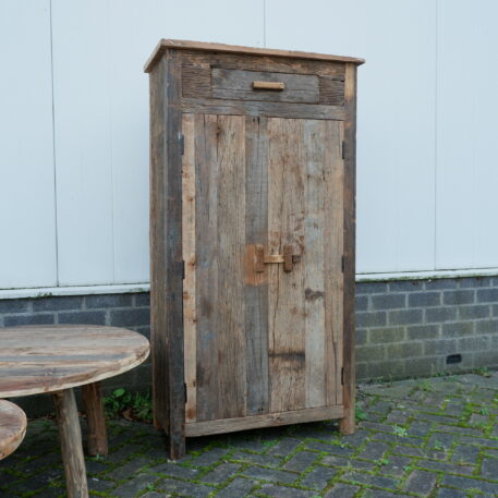 Meidenkast 2 deuren 1 lade Old Wood - Afbeelding 8