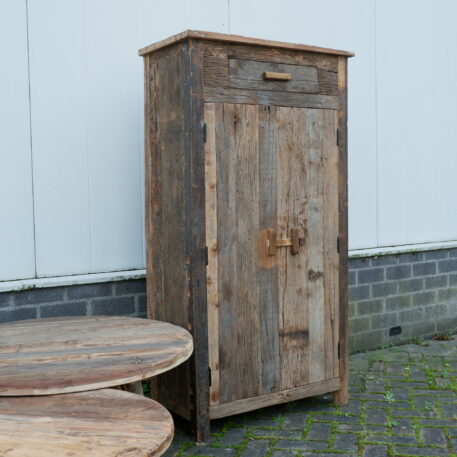 Meidenkast 2 deuren 1 lade Old Wood - Afbeelding 2