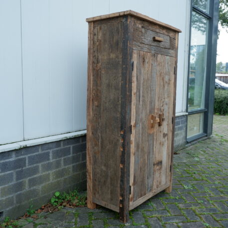 Meidenkast 2 deuren 1 lade Old Wood - Afbeelding 4