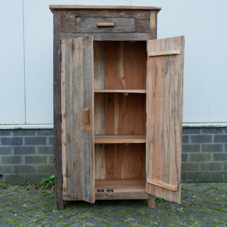 Meidenkast 2 deuren 1 lade Old Wood - Afbeelding 11