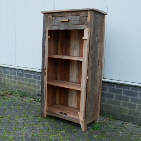 Meidenkast 2 deuren 1 lade Old Wood - Afbeelding 12