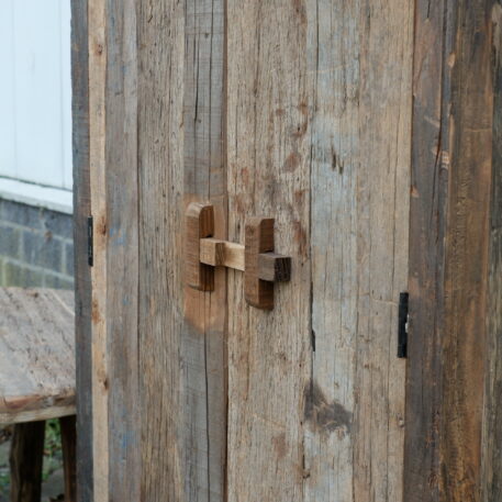 Meidenkast 2 deuren 1 lade Old Wood - Afbeelding 10
