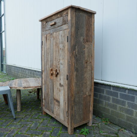 Meidenkast 2 deuren 1 lade Old Wood - Afbeelding 13