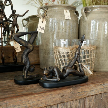 Ballerina in pose brons-zwart - Afbeelding 2