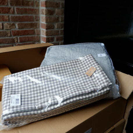 katoenen theedoek elias klein grijs-wit ruitje 50 x 70 cm ib-laursen tea towel elias with smal grey and white checks3