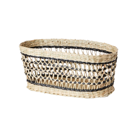 Mand ovaal zwart-naturel S-M-L - Afbeelding 6