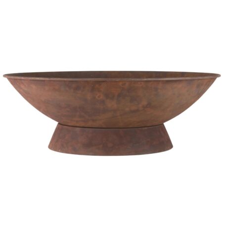 vuurschaal op poot roest hoog 23 cm diameter 66 cm ib-laursen fireplace or brazier on foot rust