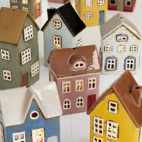 Huis Nyhavn voor waxinelichtje roze UITVERKOCHT - Afbeelding 2