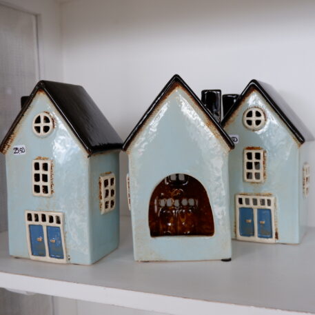 Huis Nyhavn voor waxinelichtje licht blauw - Afbeelding 5