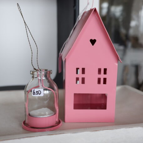 Huis voor waxinelichtje Summer feeling roze - Afbeelding 3
