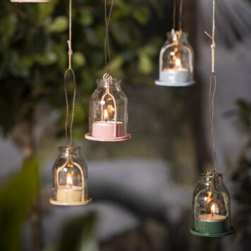 ib-laursen hangend waxine lichtje 7 kleuren hoog 9 cm diameter 6 cm ib-laursen candle holder for tealight