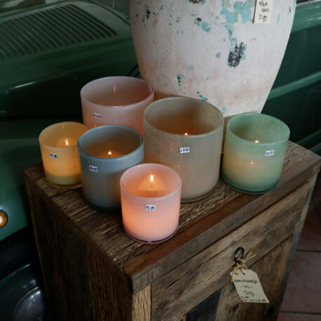 Cilinder glas Venecia medium 2 kleuren - Afbeelding 2