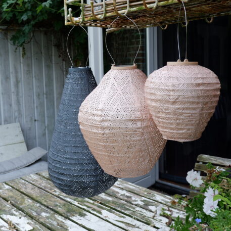 Jar solar lampion Ø30 cm pink - Afbeelding 4