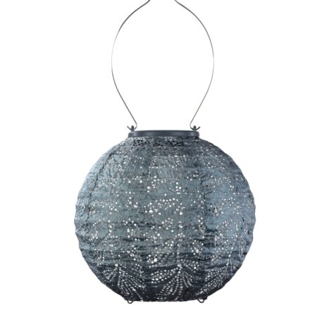 Bol solar lampion Ø20 cm grey blue - Afbeelding 8