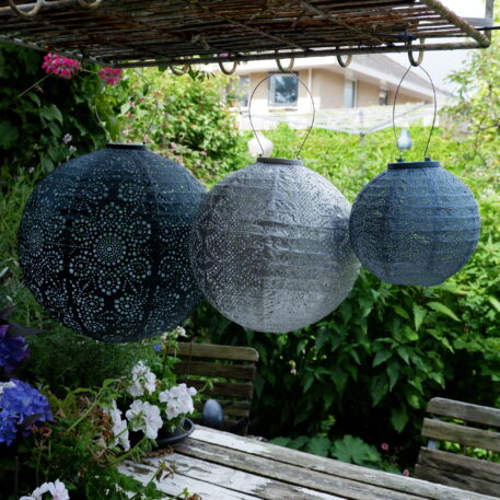 Bol solar lampion Ø40 cm dark green - Afbeelding 9