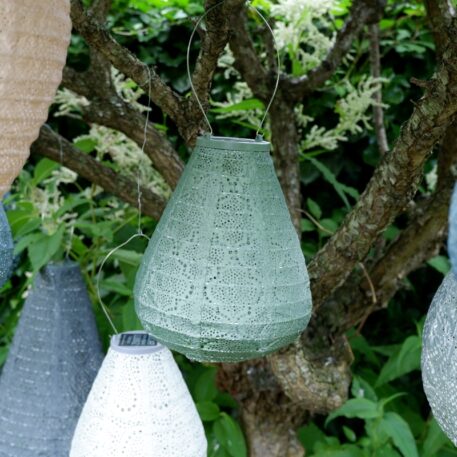 Tulip solar lampion Ø20 cm sage green - Afbeelding 2