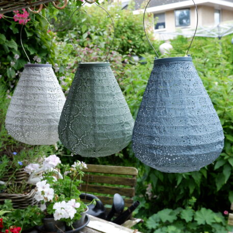 Tulip solar lampion Ø20 cm silver - Afbeelding 11