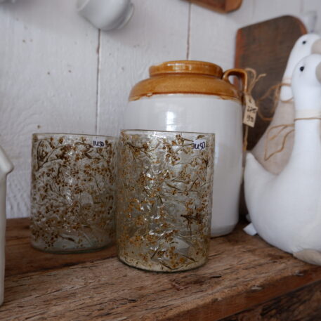 Cylinder sfeerlicht met bloemen in het glas - Afbeelding 5