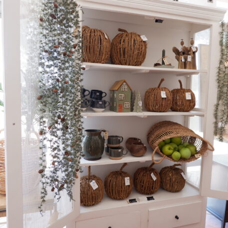 deco pompoen gemaakt van takken l en xl ib-laursen deco pumpkin of branches kan rustiek groen bekers greon met hartje huis groen engelen hout naturel