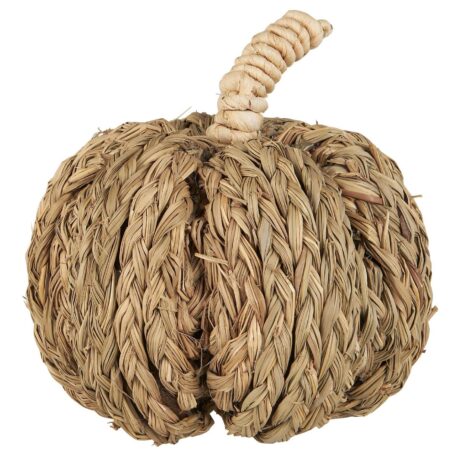 Deco pompoen van gevlochten gras - Afbeelding 3