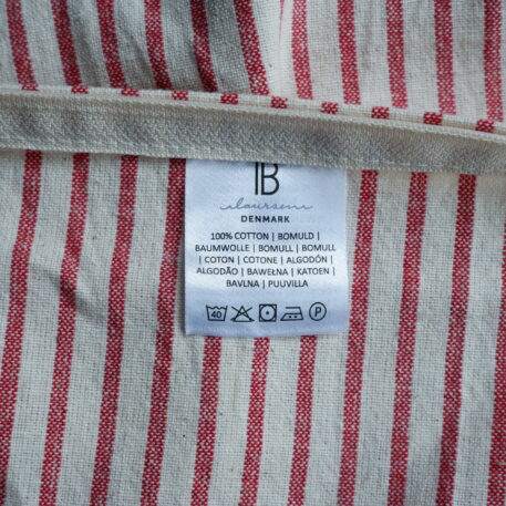 Kussenhoes 50x50 katoen streep rood Ingrid - Afbeelding 2