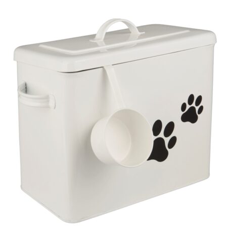 bewaarblik wit metaal met deksel en grepen hoog 20 cm breed 28 cm diep 13 cm ib-laursen box with lid white3