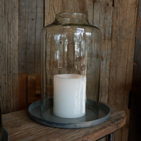 glazen stolp malou hoog 26 cm diameter 15.3 cm ib-laursen glas cover malou with opening at the top mond geblazen glas12