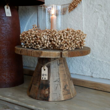 plateau truckwood 2 delig hoog 20 cm diameter 30 cm