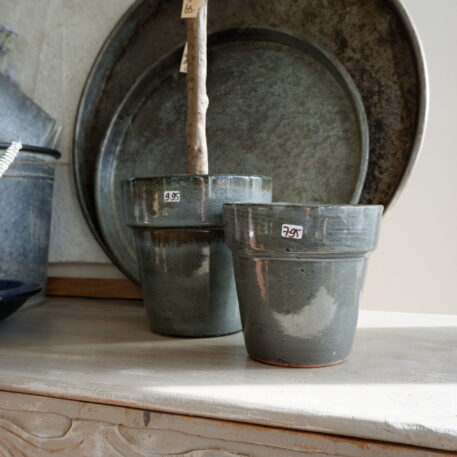 Bloempot Grace Glazed licht grijs 2 maten - Afbeelding 6