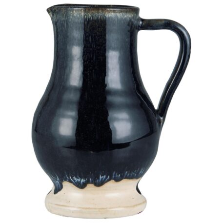 kan rustiek blauw hoog 23 cm diameter 12 cm breed 19 cm ib-laursen vase with handle rustic blue avignon10