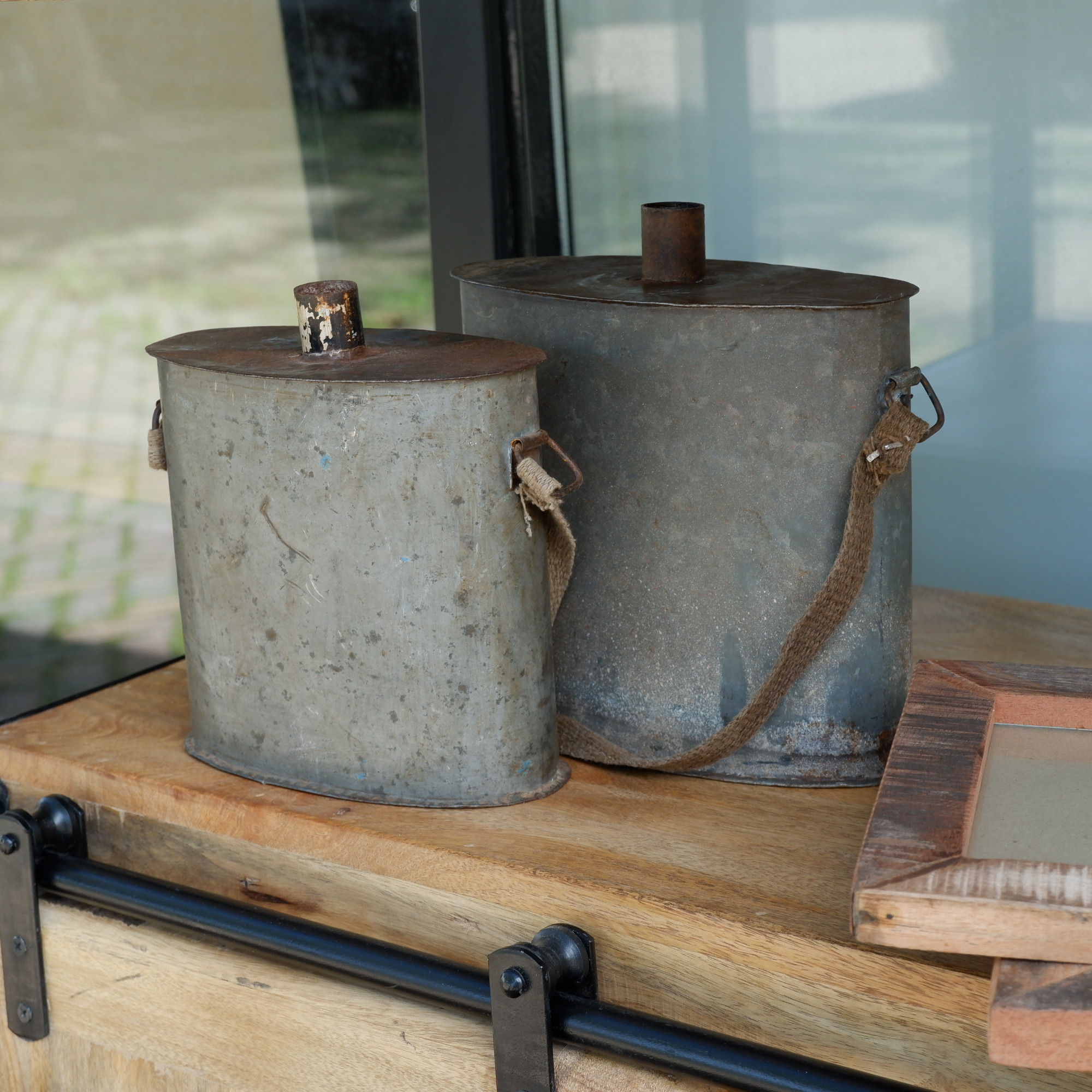 Oude veldfles zink - Afbeelding 6