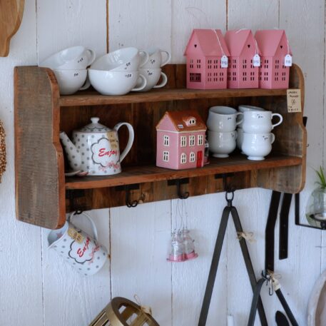 Wandrek Truckwood 2 planken en 4 haken - Afbeelding 5