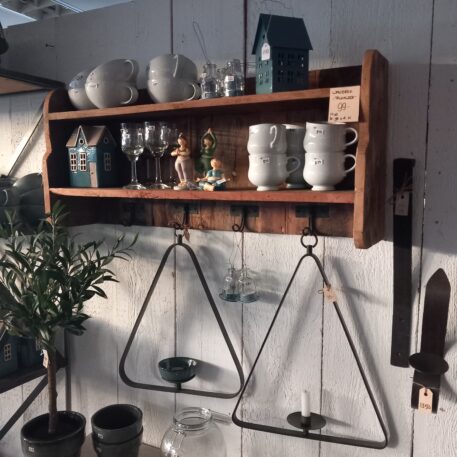 Wandrek Truckwood 2 planken en 4 haken - Afbeelding 7