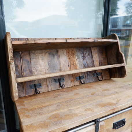 Wandrek Truckwood 2 planken en 4 haken - Afbeelding 11