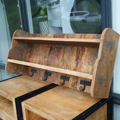 Wandrek Truckwood 2 planken en 4 haken - Afbeelding 10