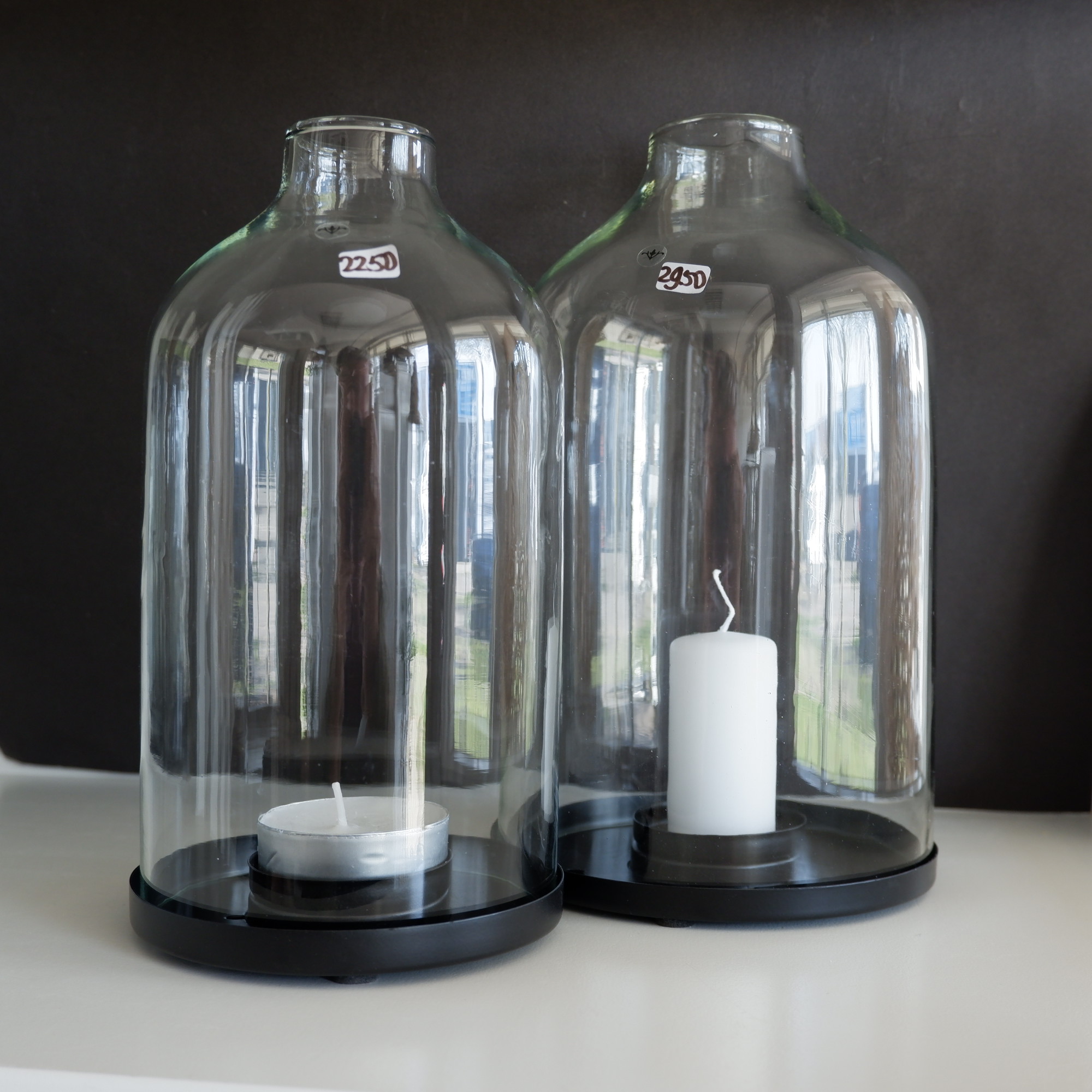 Glazen stolp Helen met open top incl. schotel - Afbeelding 3