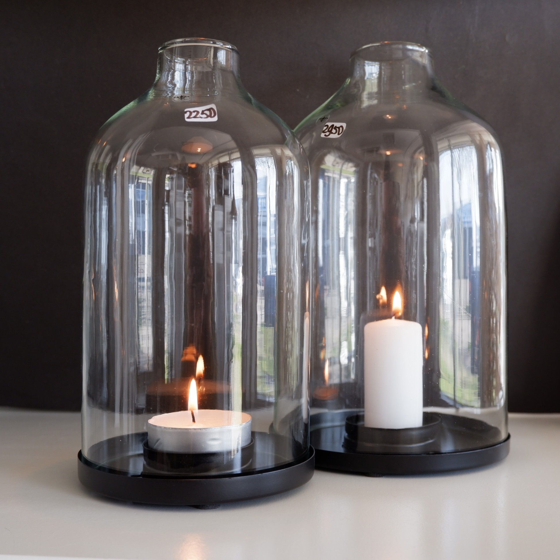 Glazen stolp Helen met open top incl. schotel - Afbeelding 2