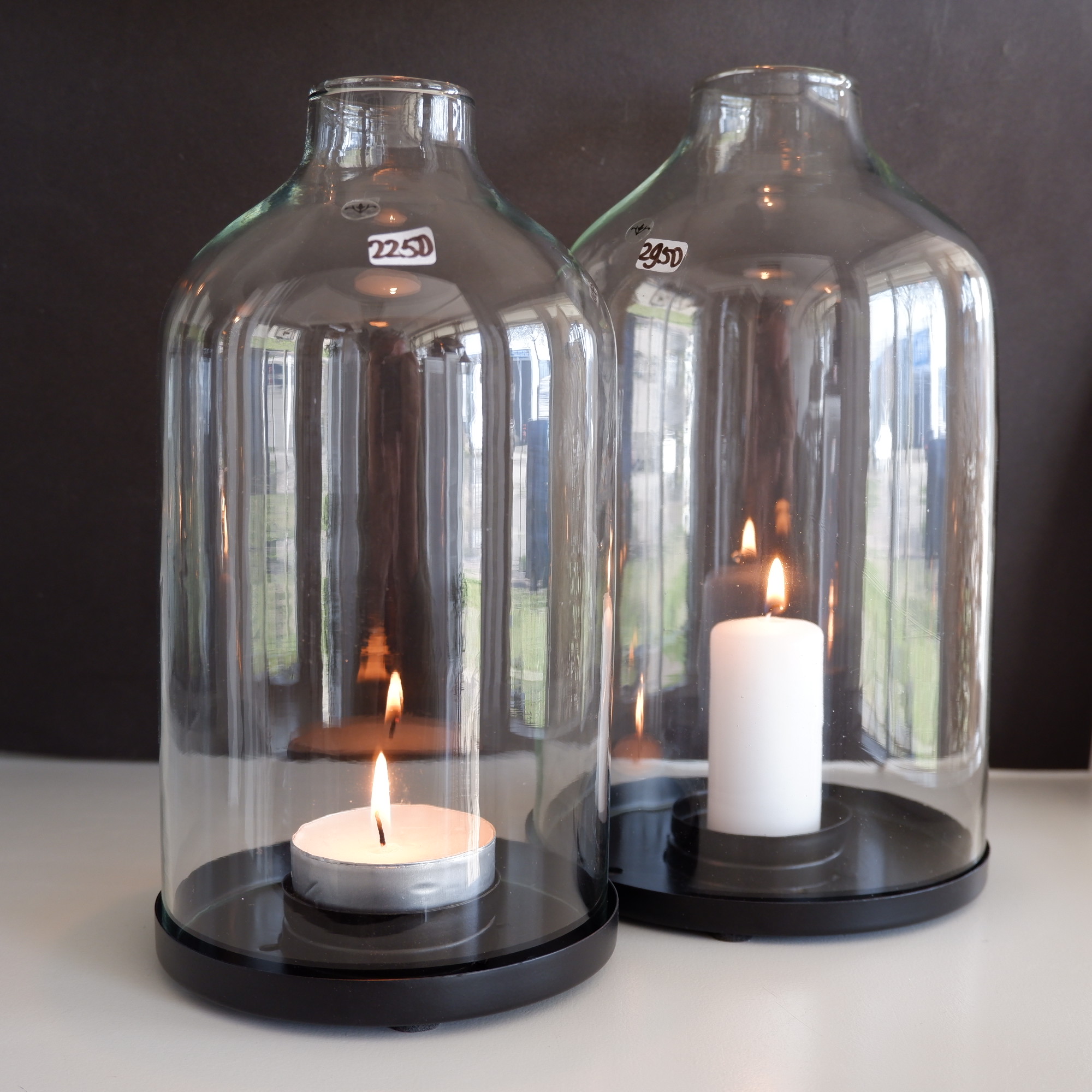 Glazen stolp Helen met open top incl. schotel - Afbeelding 5