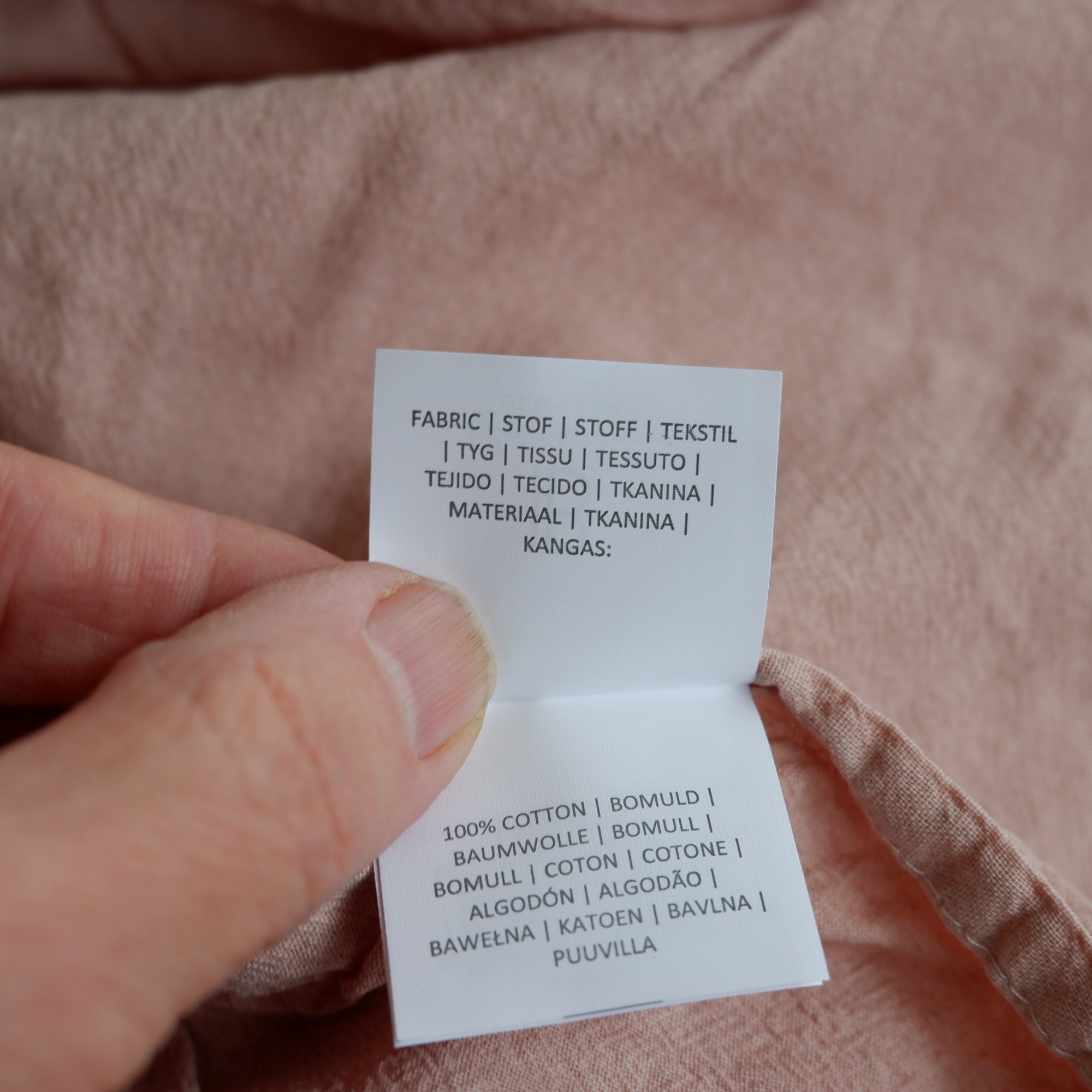 Hoofdbord kussenhoes 50x90 gequilt katoen oud roze - Afbeelding 8