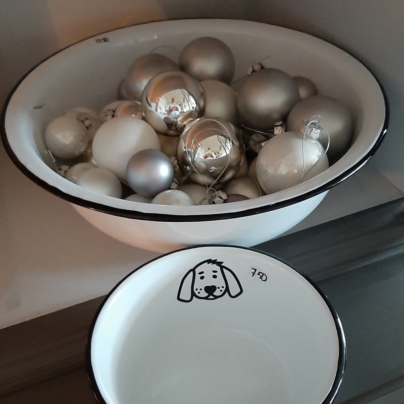 Emaille witte schaal XL - Afbeelding 9