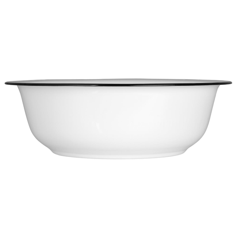 ib laursen wit emaille schaal hoog 11.5 cm diameter 36 cm washstand dish enamel4a