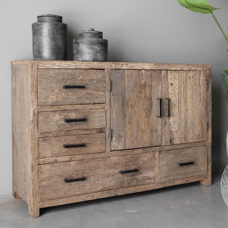 Badkamermeubel-dressoir Madrid 5 lades 2 deuren - Afbeelding 11