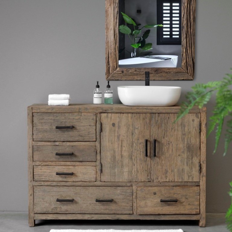 Badkamermeubel-dressoir Madrid 5 lades 2 deuren - Afbeelding 12