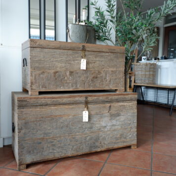 be uniq kist porto 80 cm breed en 100 cm breed oud vergrijsd hout