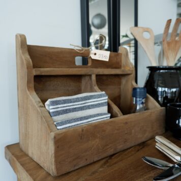 gruttersbak 2 vakken oud hout hoog 25 cm breed 34 cm diep 16 cm keukenbak 2 vakken